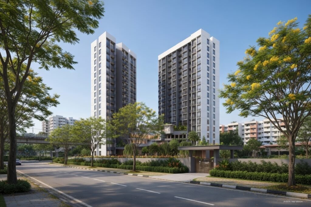 Senja Close EC Street Level View from Senja Close